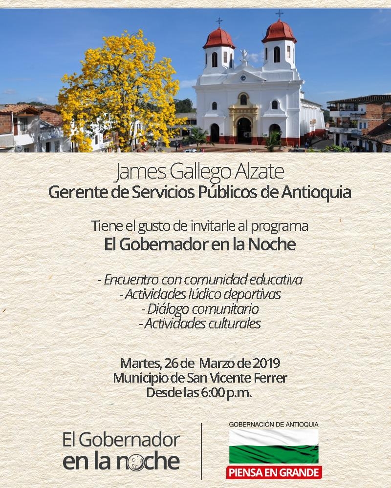 A San Vicente Ferrer llegará El Gobernador en la Noche