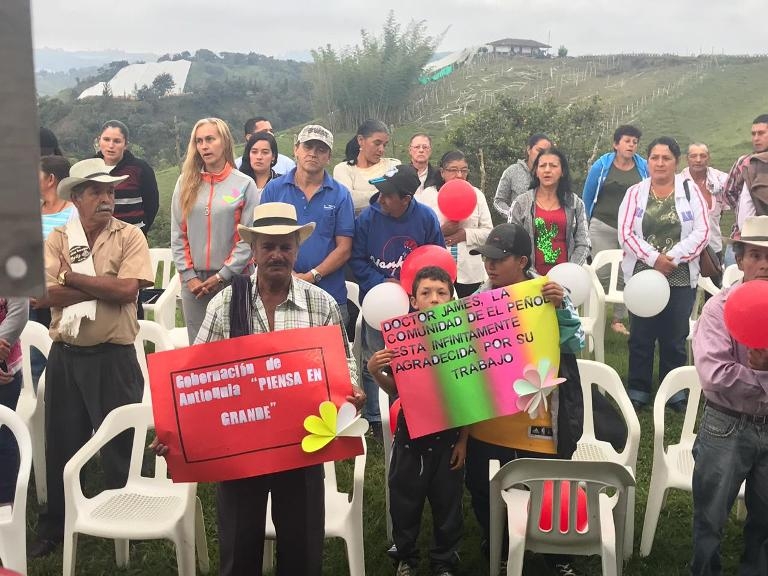 Familias campesinas de El Peñol recibirán agua potable